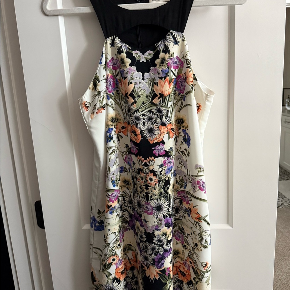 Mustard Seed Floral Dress with front cut out